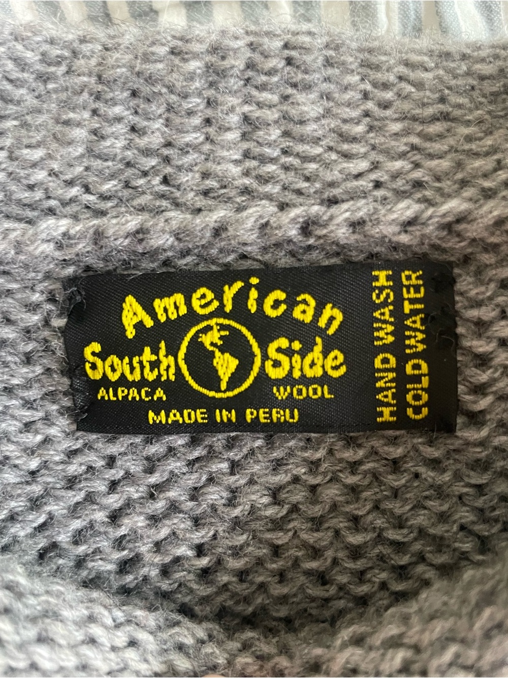 Gray Women's Knit Sweater with Red Lobster Motif - Picture 2 of 2
